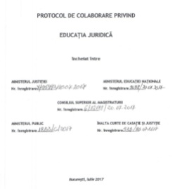 Coperta Protocol educatie juridica